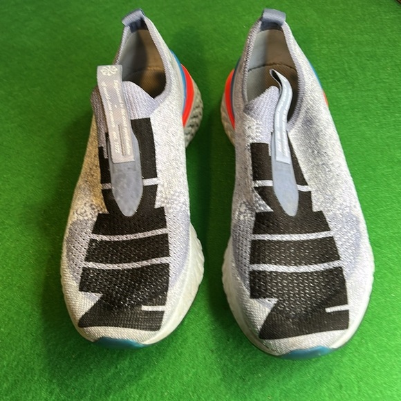 NIKE EPIC PHANTOM REAT FLY KNIT JDI INDIGO FOG RUNNING SHOE BLACK\PURPLE 6YOUTH - Picture 3 of 14